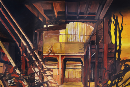 Jaana Redflower Acryl, The Furnace I bis IV